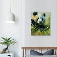 thumbnail image 4 of Nawypu Panda Canvas Wall Art Animal Pictures Wall Decor Cute Panda Painting Print Kids Room Bedroom Bathroom Decor Frame, 4 of 5