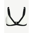 thumbnail image 2 of Time and Tru Women's and Women's Plus Size Contrast Banded Bikini Top, Sizes XS-3X, 2 of 5