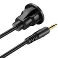 thumbnail image 5 of 3.5mm Car Dashboard Panel Flush Mount Cable AUX Audio Waterproof Extension Cable, 5 of 9