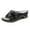 Black, variant on asdoklhq Womens Slip On Shoes Under $15,Woman Fish Mouth Collection Leather Soft Footbed Orthopedic Arch-Support Sandals