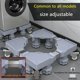 thumbnail image 3 of Washing Machine Stand with 4 Locking Swivel Wheels and 8 Adjustable feet, Multifunctional Mobile Base for refrigerators, Washing Machines, dryers or Large Storage Bins, 3 of 5