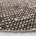 thumbnail image 3 of SAFAVIEH Natura Greg Geometric Area Rug, Black/Ivory, 6' x 6' Round, 3 of 8