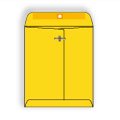 Metal Clasp Catalog Envelope, (No.68) 7" x 10", Franklin® Golden Kraft , 32 lb (SFI Certified), Machine Finish, Center Seam, Remoistening Seal, Flap Extended - Box of 100 Envelopes