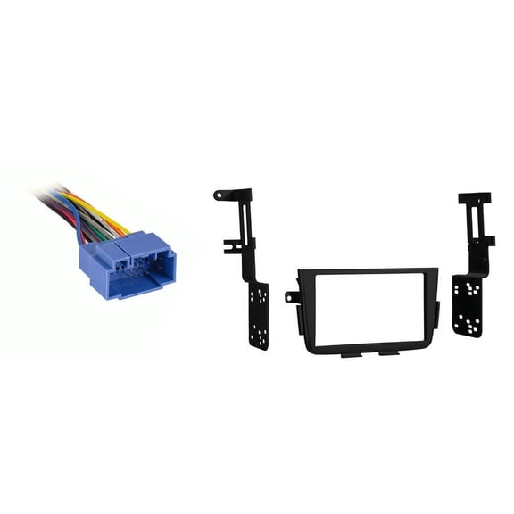 Metra Double DIN Dash Kit and Harness Adapter for 2001-2004 Acura MDX, Matte Black