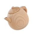thumbnail image 2 of 1PC Solid Wood Tableware Toy No Paint Tea Pot Toy Simulated Kitchen Cooking Tea Kettle Toy Mini Tea Pot Toy Funny Play House Cutlery Toy for Home Nursery Size S, 2 of 6