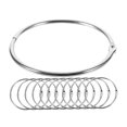 thumbnail image 4 of SHOWERORO 24Pcs Silver Metal Loose Leaf Rings for Paper and Document Holding, 4 of 8