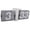 White/Grey, variant on YAHHU Automatic Flip Clock Mechanical Retro Digital Flip Down Clock for Desktop Wall Hanging 12H White Stand and Grey Flip 14.2 inches