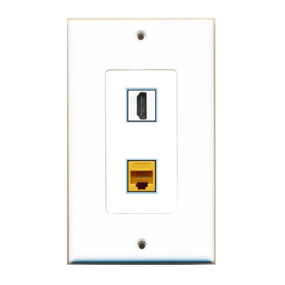 Ultra Spec Cables 2 Port Custom Keystone Wall Plate DecorZ