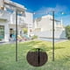 thumbnail image 3 of Set of 2 Fairy Lights Poles, 3 Metres, Outdoor Hanging Poles with Hooks for Camping, Patio and Garden, 3 of 5