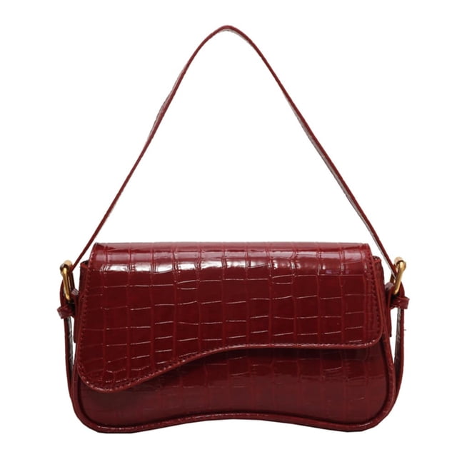 Bolso de hombro Juoxeepy Y2K Crocodile Bolso de mano para mujer