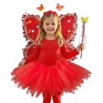thumbnail image 4 of Rggeeun Toddler Girls Dress With Play Pretend Performance Party Wear Colorful Tutu Dresses Soft Casual O-Neck Sundress, 4 of 5