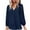 Navy womens tops summer, variant on USSUMA Chiffon Flowy Summer Tops for Women 2022 Trendy Swiss Dot Womens Tunic Tops V Neck Basic Shirts Tees Long Sleeve Dressy Blouses for Women