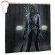 thumbnail image 2 of Cortina de ducha de tela de poliéster impermeable The Walking Dead, decoración de baño, kit de cortina de ducha con ganchos, 72 x 72 pulgadas, 2 of 7