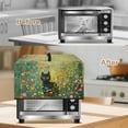 thumbnail image 3 of TSOVTHRID Microwave Oven Dust Cover with Handle Stain-Resistant Universal Toaster Oven Cover Oil-Proof Small Appliance Dust Covers, Black Cat Floral Butterfly Green Print, 18.25"W x 14.5"D x 11"H, S, 3 of 7