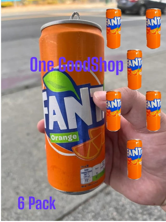 Fanta Orange Soda (European Import) (6 x 0.33 L Cans)