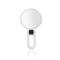 thumbnail image 1 of Espejo de tocador giratorio flexible de doble cara, de metal, con aumento de 15x, ideal para mujeres y niñas (blanco)., 1 of 1