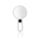 thumbnail image 1 of Espejo de tocador giratorio flexible de doble cara, de metal, con aumento de 15x, ideal para mujeres y niñas (blanco)., 1 of 1