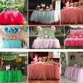 thumbnail image 4 of Billuyoard Decoración de la boda Ambiente de la boda con decoraciones de tul Fondo de la silla de comedor de gasa de la pared Decoración de la Type3 NO3, 4 of 6