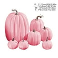 thumbnail image 3 of DAMAI 7 Pcs Assorted Sizes Fall Artificial Pumpkins,Harvest Pumpkins Faux Foam Pumpkins,Outdoor Faux Fake Foam Pumpkins for Fall Harvest, Halloween, Thanksgiving, Wedding, Table, Home Decor, 3 of 7