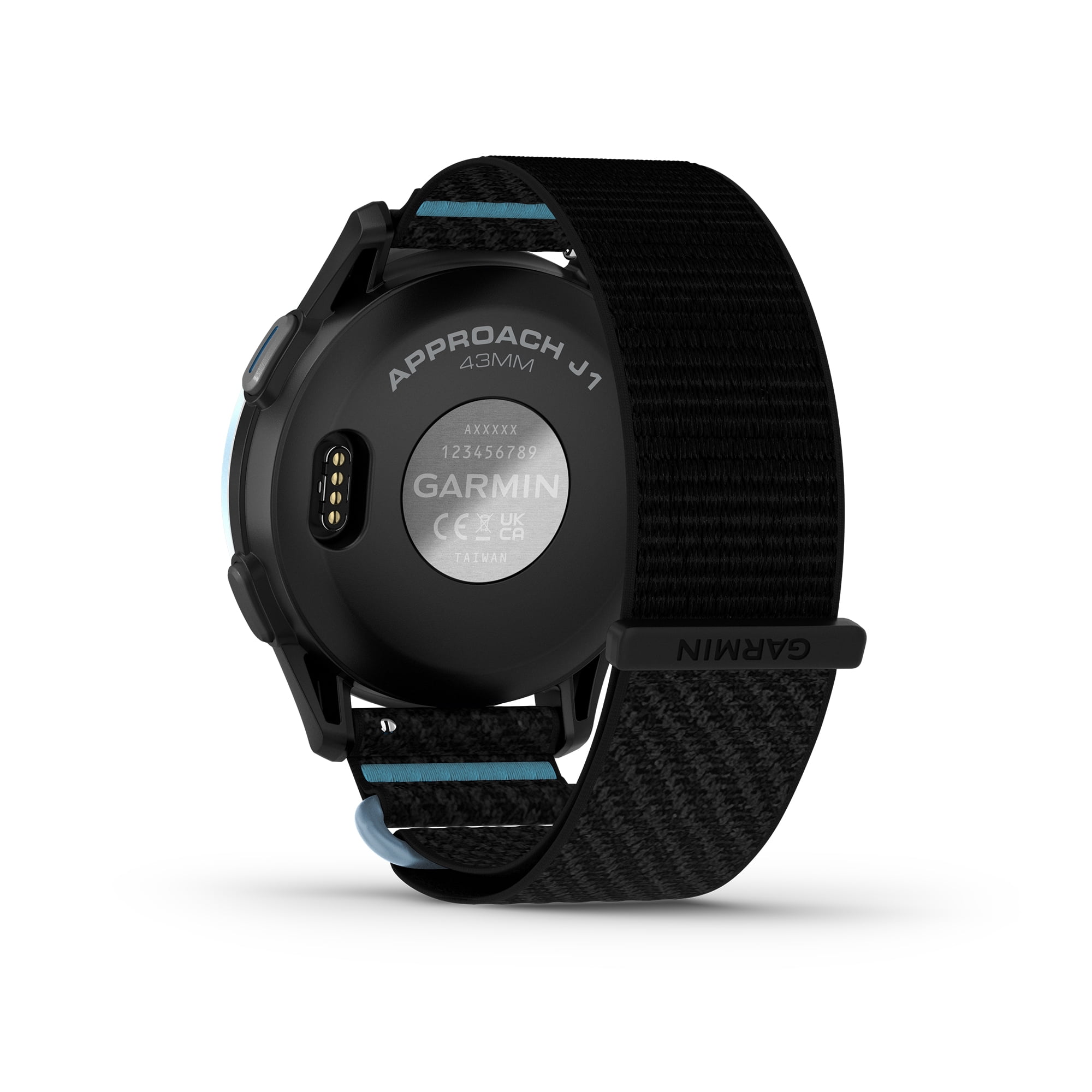 Garmin Approach J1 Junior GPS Golf Smartwatch, Cloud Blue Aluminum Bezel with Black/Azure ComfortFit Fabric Band, Features for Learning and Improving, Pace of Play Timer Bundle