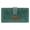 Turquoise, variant on Wrangler Women's RFID Bifold Wallet - Large Western Tooling Flower Design, Card Case & Cash Organizer, Stylish Travel Clutch for Ladies, Turquoise