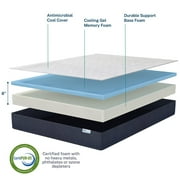 Sleep Innovations 8 Cooling, Gel Memory Foam Mattress, Full
