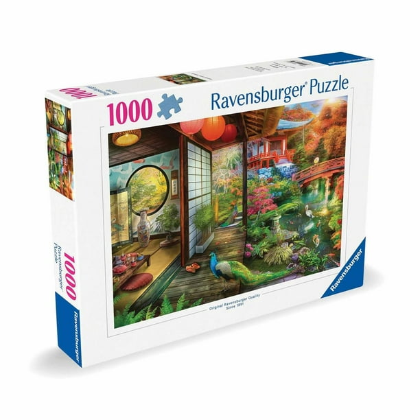 Rompecabezas Ravensburger Japanese Garden Teahouse 1000 piezas