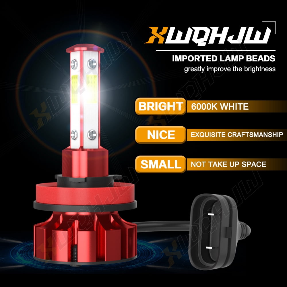XWQHJW H11 LED Headlight Kit Low Beam Bulbs Super Bright 35W 6000K White,Pack of 2