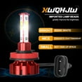thumbnail image 2 of For Ford ESCAPE 2017 2018 LED Headlight Bulbs,9005 High Beam+H11 Low Beam+H11 LED Fog light Bulbs,6pcs, 2 of 16