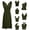 Army Green, variant on Flower Girls Dress Toddler Elegant formal Dress for with Versatile Styling Options Party Gown for Young Timeless Children’s Dress for Kids Dresses for Girls 5-8 Years