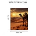 thumbnail image 3 of Sheronv Camel Desert Sunset Fine Art Aesthetic Poster & Print Wall Painting for Home Office Decor Pictures Canvas Prints Living Room Bedroom Wall Art Modern Farmhouse Bathroom Decoration 16x20 in, 3 of 5