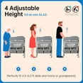 thumbnail image 6 of Sweeby Baby Changing Table, Foldable Diaper Station with Organizer and Waterproof Pad, 6 of 7