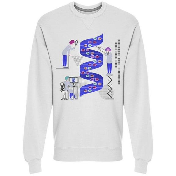 Teamwork Of Genetic Engineering Sweatshirt Men -Image by Shutterstock, Male Small