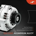 thumbnail image 5 of A-Premium Alternator Compatible with Chevrolet S10 Blazer 94, S10 94-95, Blazer & GMC Jimmy, Sonoma & Oldsmobile Bravada, 100Amp 12V Clockwise 6-Groove Pulley, Replace# 10463406, 10463632, 10479881, 5 of 9