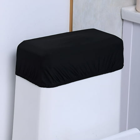 LAMIRO Universal Toilet Tank Lid Cover Replacement Black Bathroom Decor Washable Toilet Seat Lid Covers Top Of Toilet Decor Toilet Tank Cover Accessories