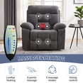 thumbnail image 6 of Bonzy Home Large Power Lift Recliner Chair with Massage and Heat for Elderly Big and Tall People, Overstuffed Wide Recliners with 2 Cup Holders, Side Pocket and USB Port, Gray, 6 of 7