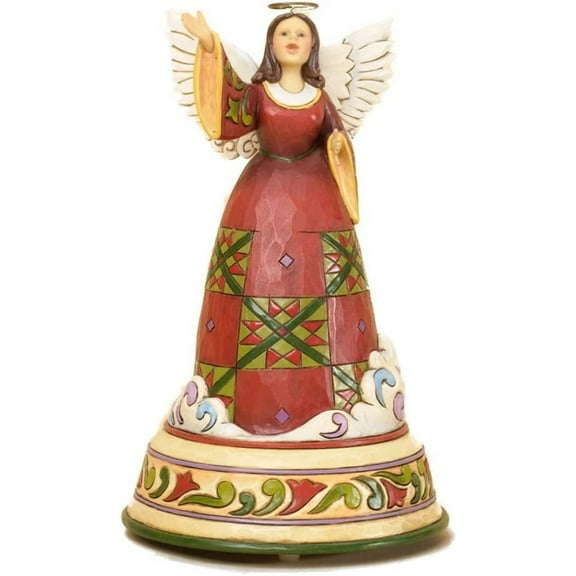 Jim Shore Praise Him with Song Musical Tune Angels Figurine