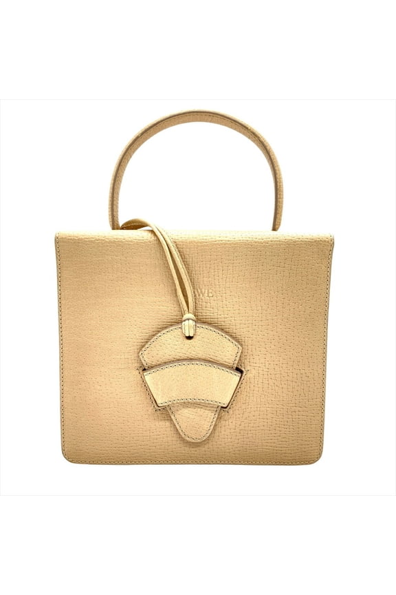 Pre-Owned LOEWE Barcelona handbag in beige leather for women (Good)