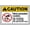 Warning Sign 1, variant on Not Responsible for Injuries Or Accidents Warning Sign - 8"x12" Store Security Metal Sign, Caution Decor for Home, Business, Yard