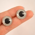 thumbnail image 3 of Silver Glitter Sparkling Glass Eyes, 3 of 6