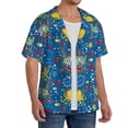 thumbnail image 2 of Logiee Animals1 Print Men's Button Down Shirts Short Sleeve, Summer Beach Shirts,Vacation Wedding Shirts,Men's Casual Button-Down Shirts with Pocket-3X-Large, 2 of 5