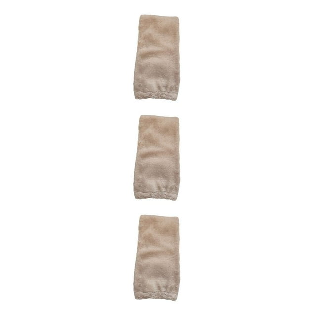 Decodeary Stay Warm In Style With Winter Plush Over Knee Socks Comfortable Acrylic Fibers khaki 3Set