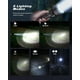 thumbnail image 4 of Linternas LED Recargables de Altos Lúmenes, Linternas Potentes Súper Brillantes con 5 Modos de Iluminación, Camping-Negro, 4 of 5