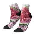thumbnail image 3 of Salouo Watermelon Splash Realism Art Pattern Unisex Middle Tube Socks,Middle-Finger Knee High Socks Over The Calf Tube Stocking Crew Stockings for Women and Men Tube Socks, 3 of 8