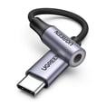 thumbnail image 1 of Adaptador de audio USB C a 3,5 mm UGREEN para iPhone iPad gris, 1 of 8