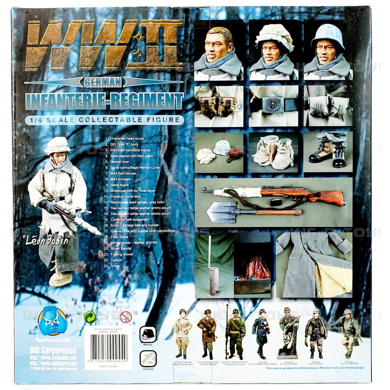 DID WWII German Leon Basin Winter Infantryman 1/6th Scale Action