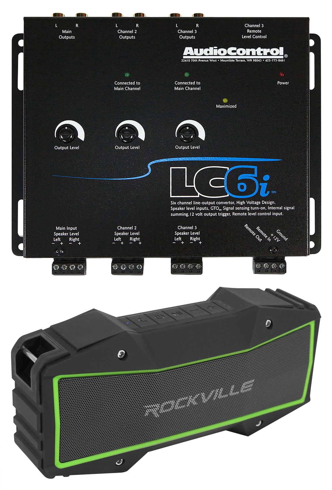 AudioControl LC6i Line Out Hi/Lo Converter+Bass Processor DSP+Bluetooth