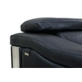 thumbnail image 6 of 31-39" Modern Black Leather Sofa, 6 of 6