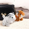 thumbnail image 5 of 2Pcs Plush Keychain Stuffed Animal Tiger Toy Soft Animal Charm Keyring Cute Keychain for Kids Bag Purse Backpack Handbag, 5 of 7