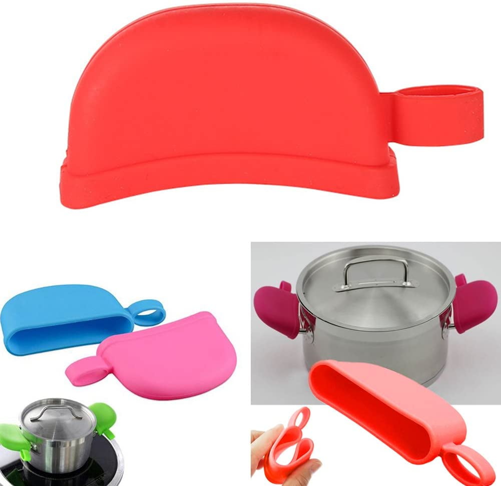 2Pcs Silicone Heat Resistance Assist Handle Holder, Pan Pot Handle